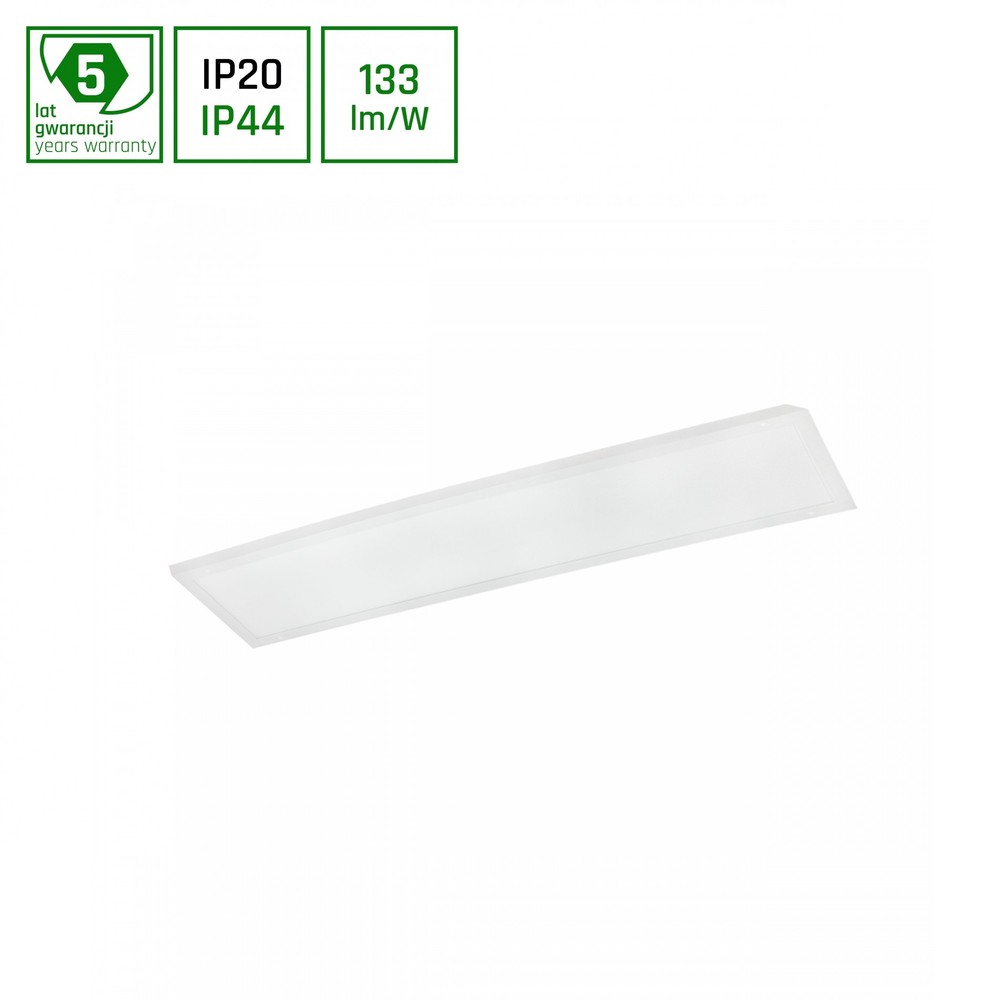30x120 Led Panel, 30w 120lm W, Ip44, 4000k, 5 års Garanti Dæmpbar : Ikke Dæmpbar, Kulør : Neutral fra Spectrum