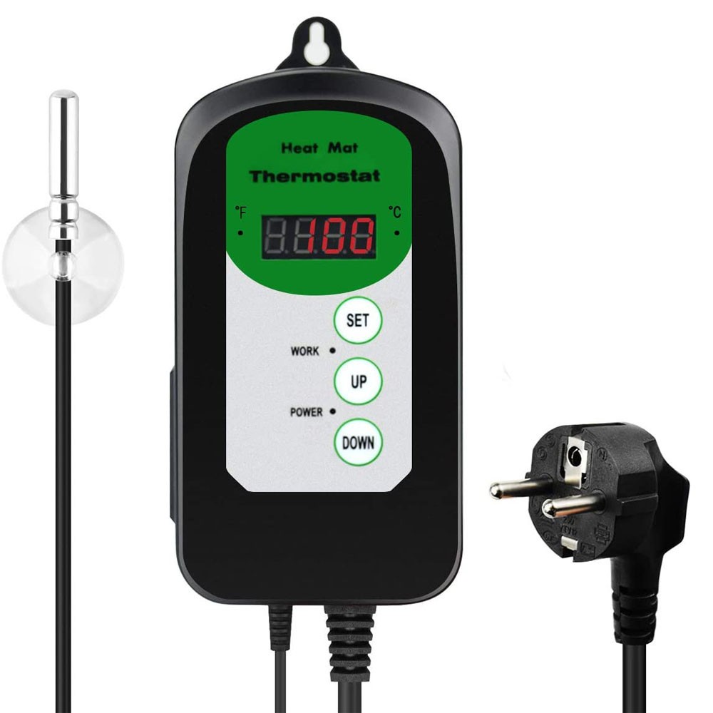 Digital Termostat Til Varmemåtte Passer Til Vores Varmemåtter, Kan Indstilles Fra 0 100° Celcius fra Ledlife