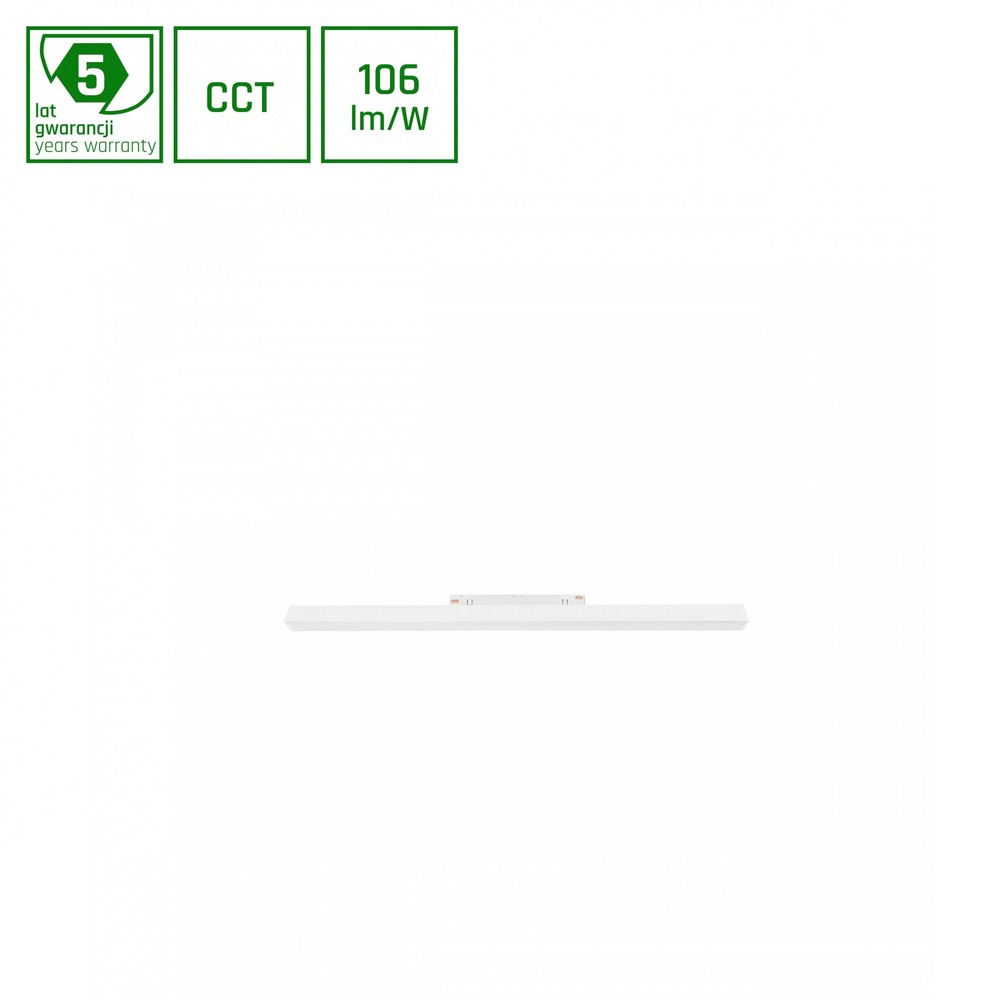 60cm 17w System Shift Cct Skinnespot Til 48v 1800lm, Ra90, Ip20, Hvid, 48v Dc Dæmpbar : Ikke Dæmpbar, Kulør : Cct (varm Til Kold Hvid) fra Spectrum