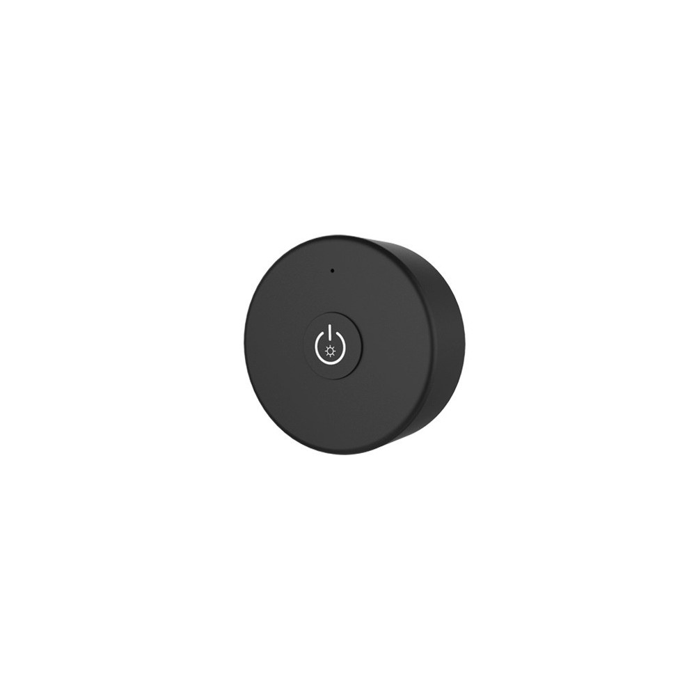 Rwave Sort Rund Mini Fjernbetjening   1 Zone, Inkl. Magnetholder fra Ledlife