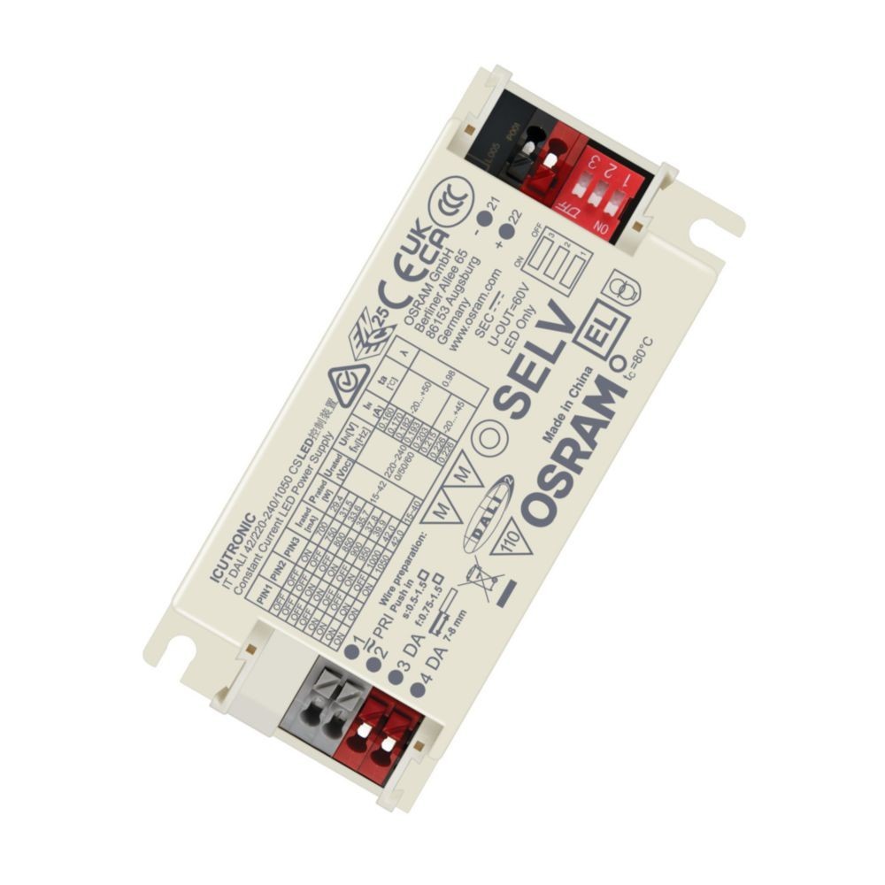 44w 700 1050ma Dali Dæmpbar Driver Til Led Panel 15 42v, Med Dali Interface Dæmpbar : Dali Dæmpbar fra Osram