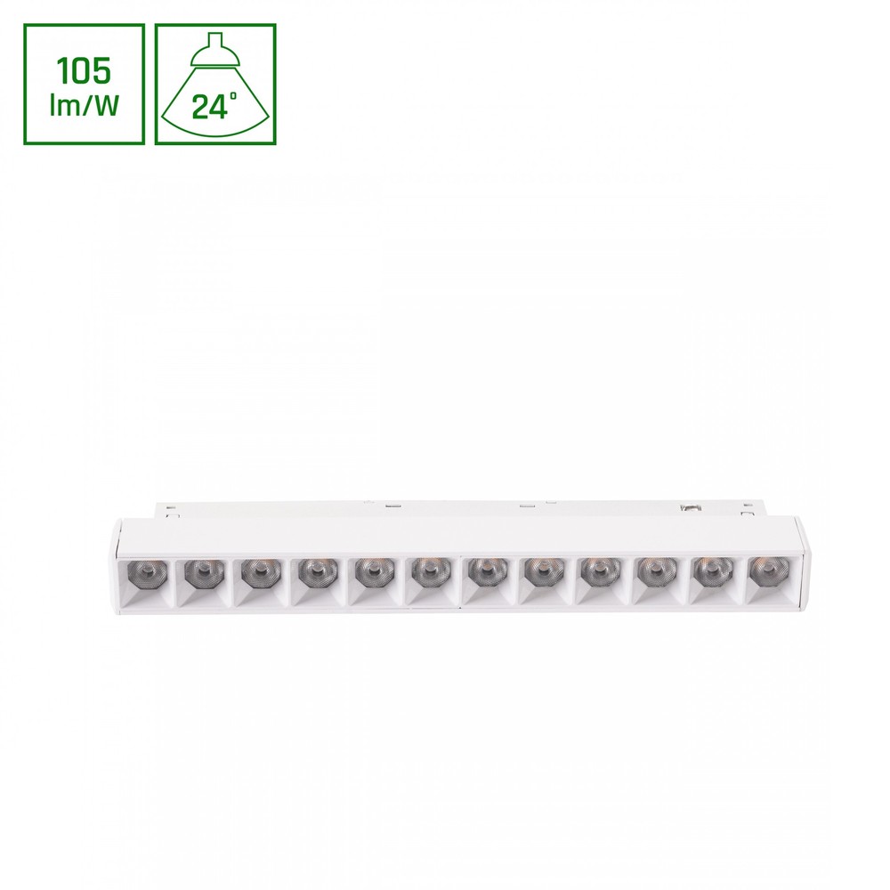 12w Shift System Spot, 48v   22cm, Varm Hvid, Dc   Dæmpbar : Ikke Dæmpbar, Kulør : Varm fra Spectrum