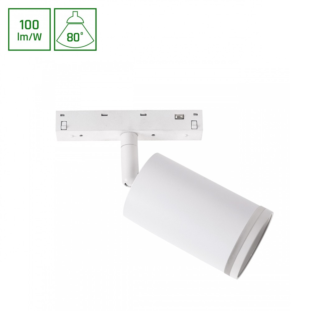 7w Shift Basic Skinnespot   100lm W, Nw, High Cri, 55x100x160 Mm   Dæmpbar : Ikke Dæmpbar, Kulør : Neutral fra Spectrum