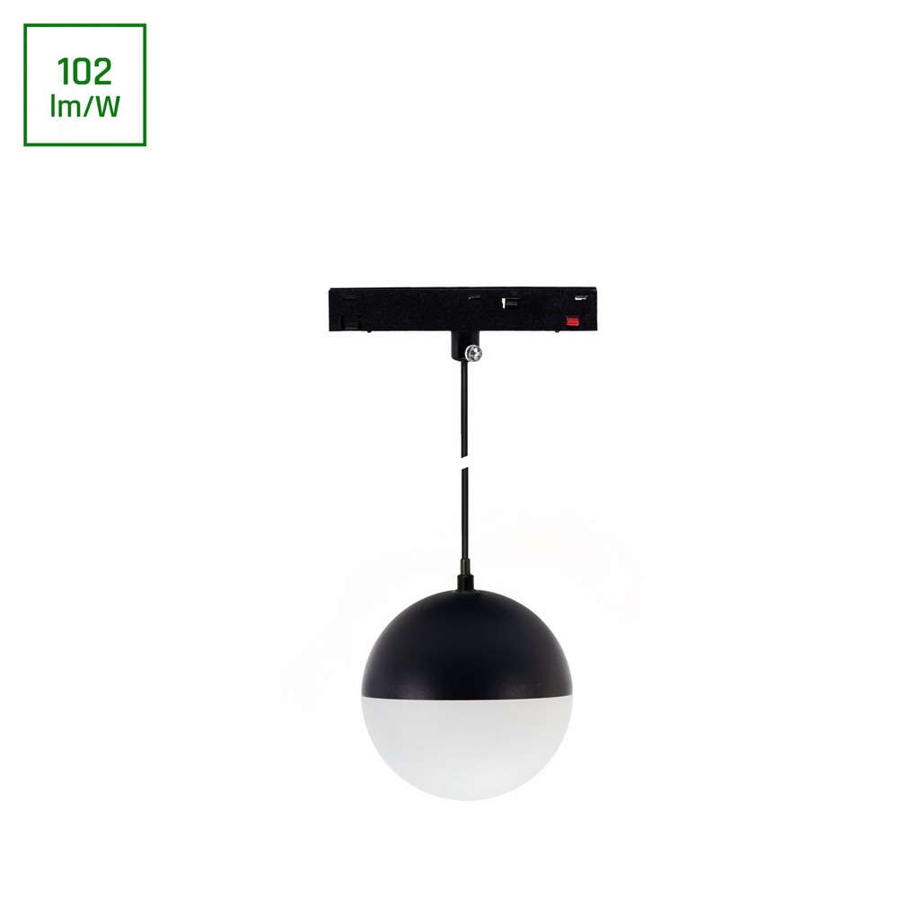Shift Basic Globe P, Kugle Lampe, Nedhængt, 90mm, 10w, 2700k, Sort Dæmpbar : Ikke Dæmpbar, Kulør : Varm fra Spectrum