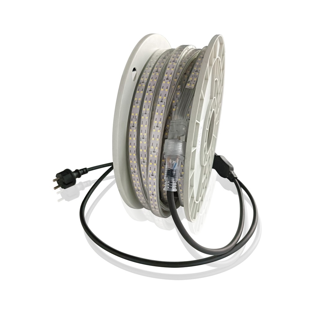 25m Ridebane Strip På Tromle 230v, Ip67, 180 Led M, 11w M, 1100 Lm M Kulør : Neutral fra Ledlife