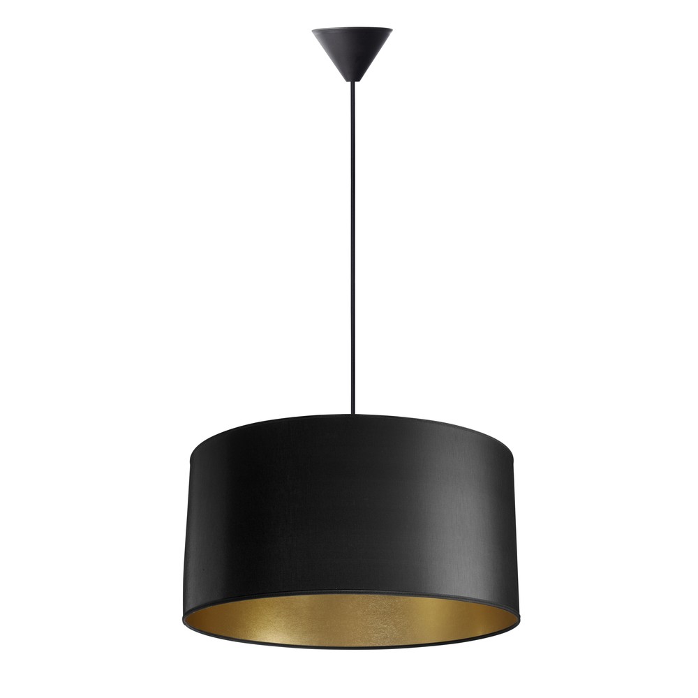 Isabella Castillo ø50 Pendel Lampe E27 I Sort Guld fra Nielsen Light