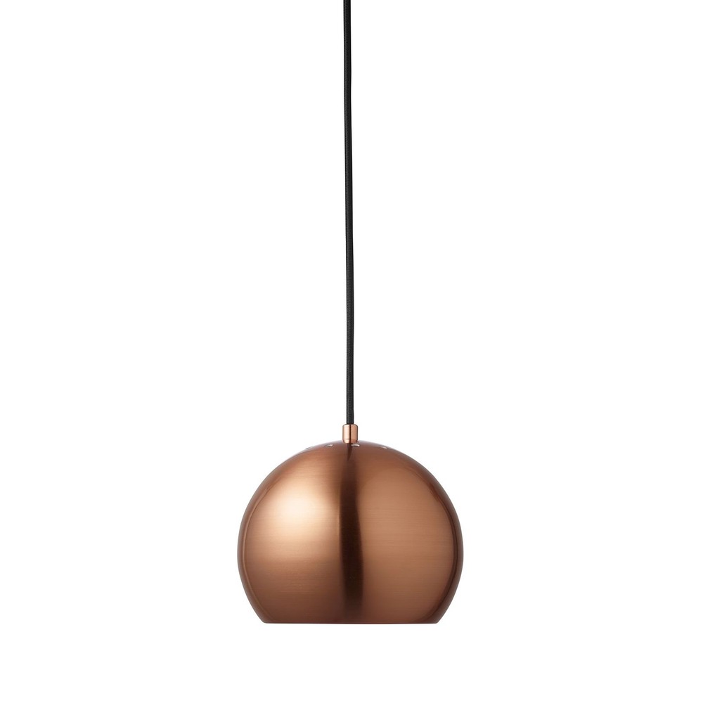 Nice Pendel ø17, E14 I Børstet Kobber     fra Nielsen Light