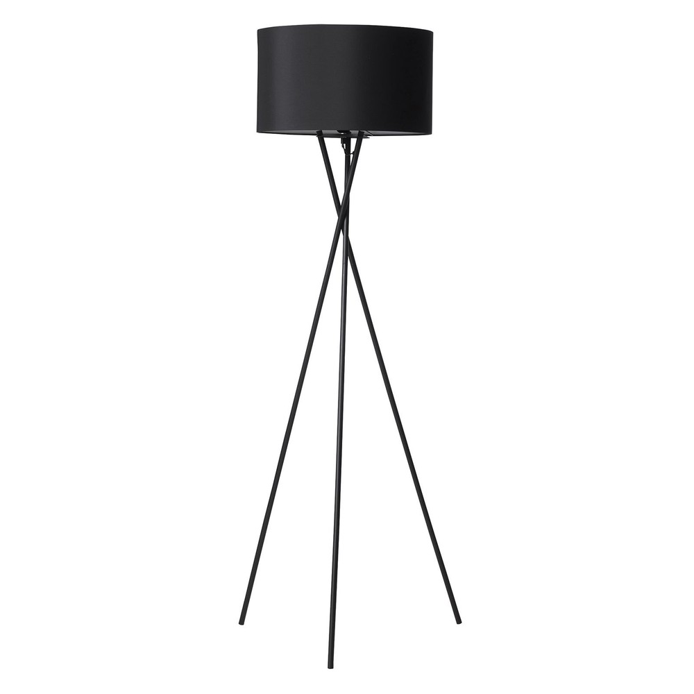 Uptown Gulvlampe E27 I Sort Med Sort Lampeskærm     fra Nielsen Light