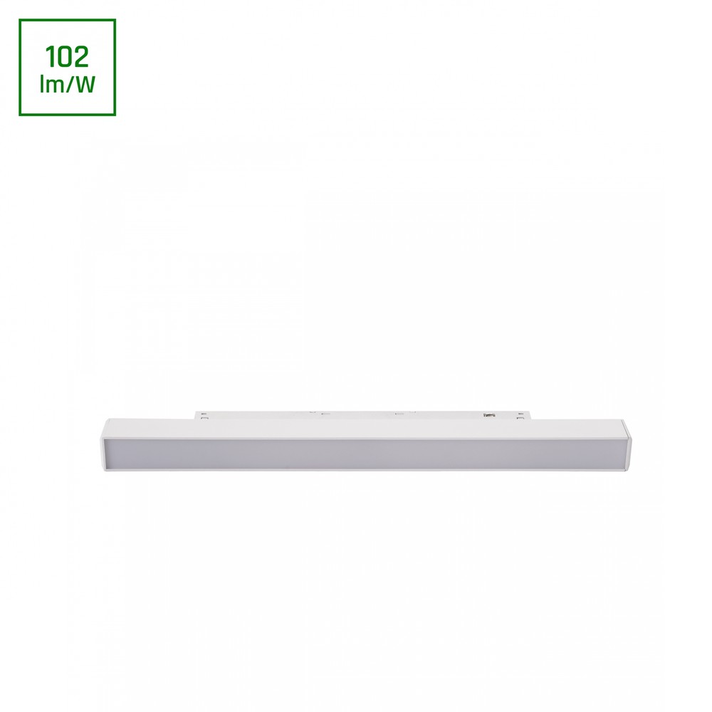 10w System Shift Basic Line S Skinnespot, 48v 1020lm, 2700k, 30cm, Magnetisk Skinnesystem, Ip20 Dæmpbar : Ikke Dæmpbar, Kulør : Varm fra Spectrum