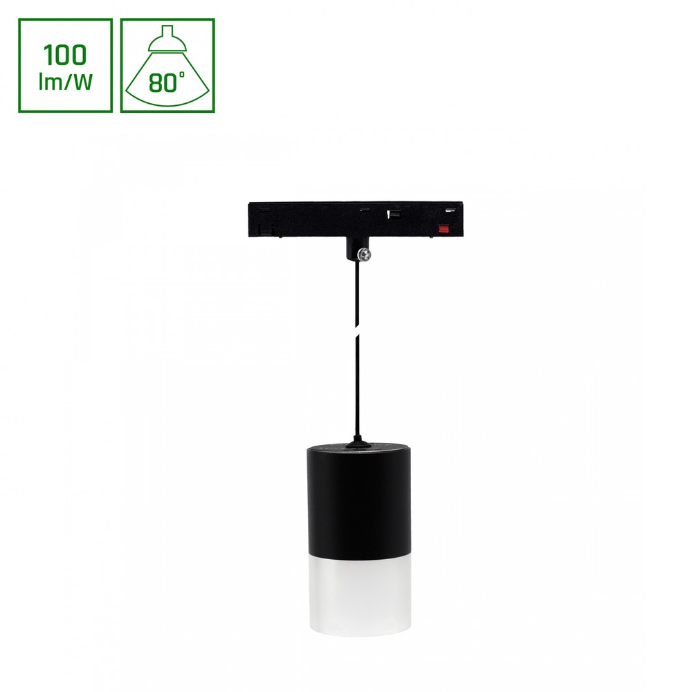 7w Shift Basic Hangit Skinnespot Til 48v 100lm W, 48v, Neutral Hvid, Inkl. 110cm Wireophæng Dæmpbar : Ikke Dæmpbar, Kulør : Neutral fra Spectrum