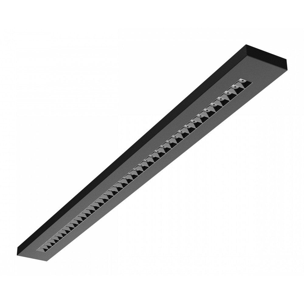 40w Ra90 Plank Kontor Armatur   Sort, 120cm, Cct, Ugr16   Dæmpbar : Ikke Dæmpbar, Kulør : Cct (varm Til Kold Hvid) fra Spectrum