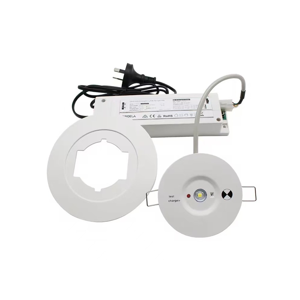 3w Led Nødbelysning Spot Til Loft   Hul: ø7,5 12,5 Cm, 3 Timers Batteri, Hvid fra Ledlife