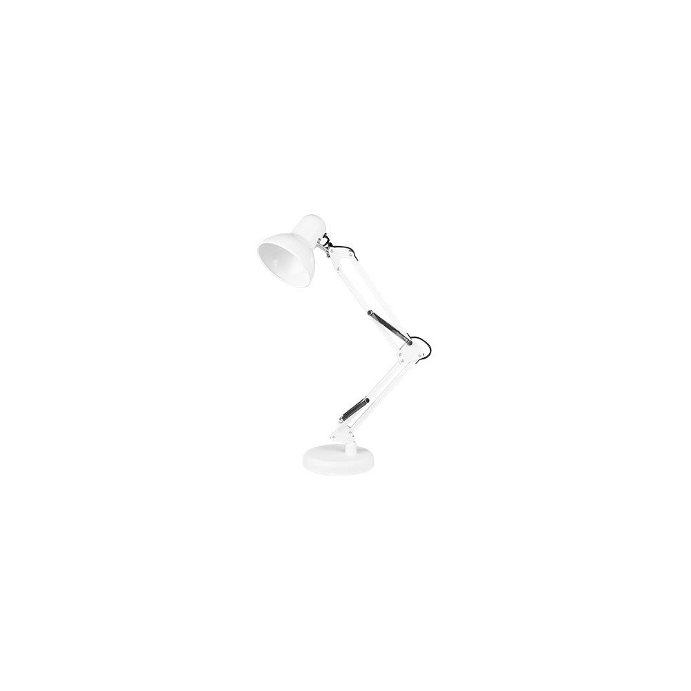 Arkitektlampe Hvid Bordlampe   1,1 Meter Ledning, E27 Fatning, Uden Lyskilde fra V-tac