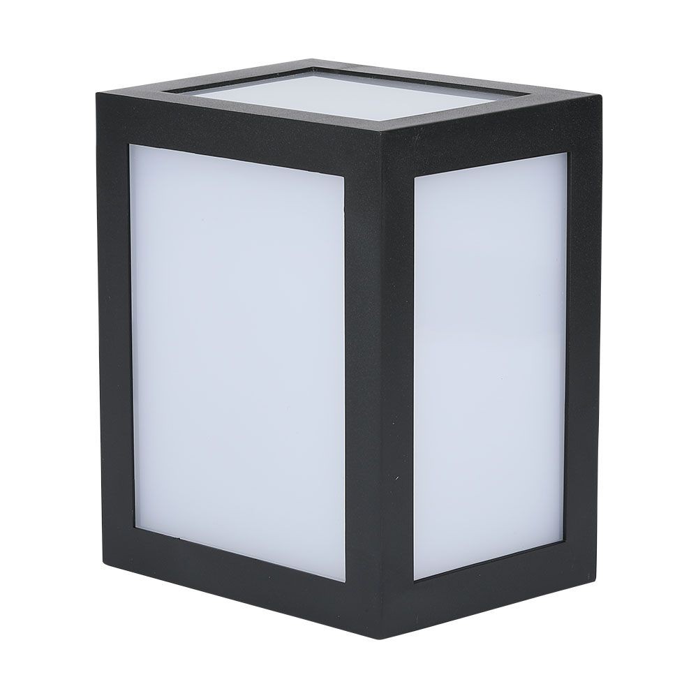 12w Led Væglampe   3000k, Sort Hus   Kulør : Varm fra V-tac