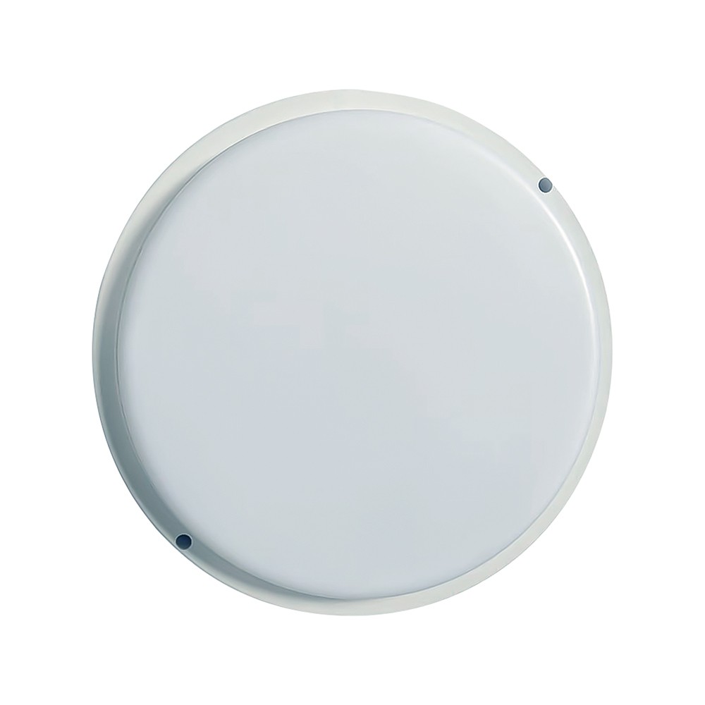 24w Udendørs Væg Loftlampe   Ip54, ø24cm, Højde 3,8cm, Skotlampe   Kulør : Varm fra V-tac