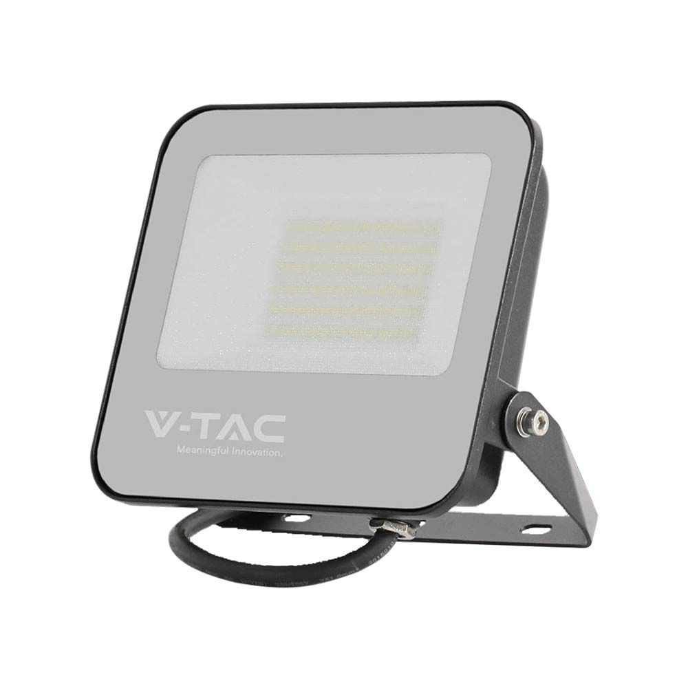 50w Led Projektør 160lm W, 4000k, Sort Hus, Grå Kulør : Neutral fra V-tac