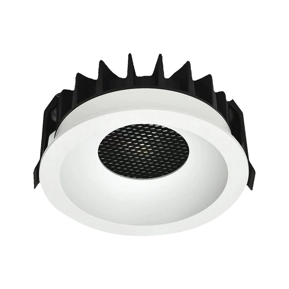 24w ø13,5cm Blændfri Cct Downlight Ra90 Hul: ø11,5 Cm, Mål: ø13,5 Cm, 3 Lyskulører, Hvid Front, Honeycomb Dæmpbar : Ikke Dæmpbar, Kulør : 3 I 1 fra V-tac