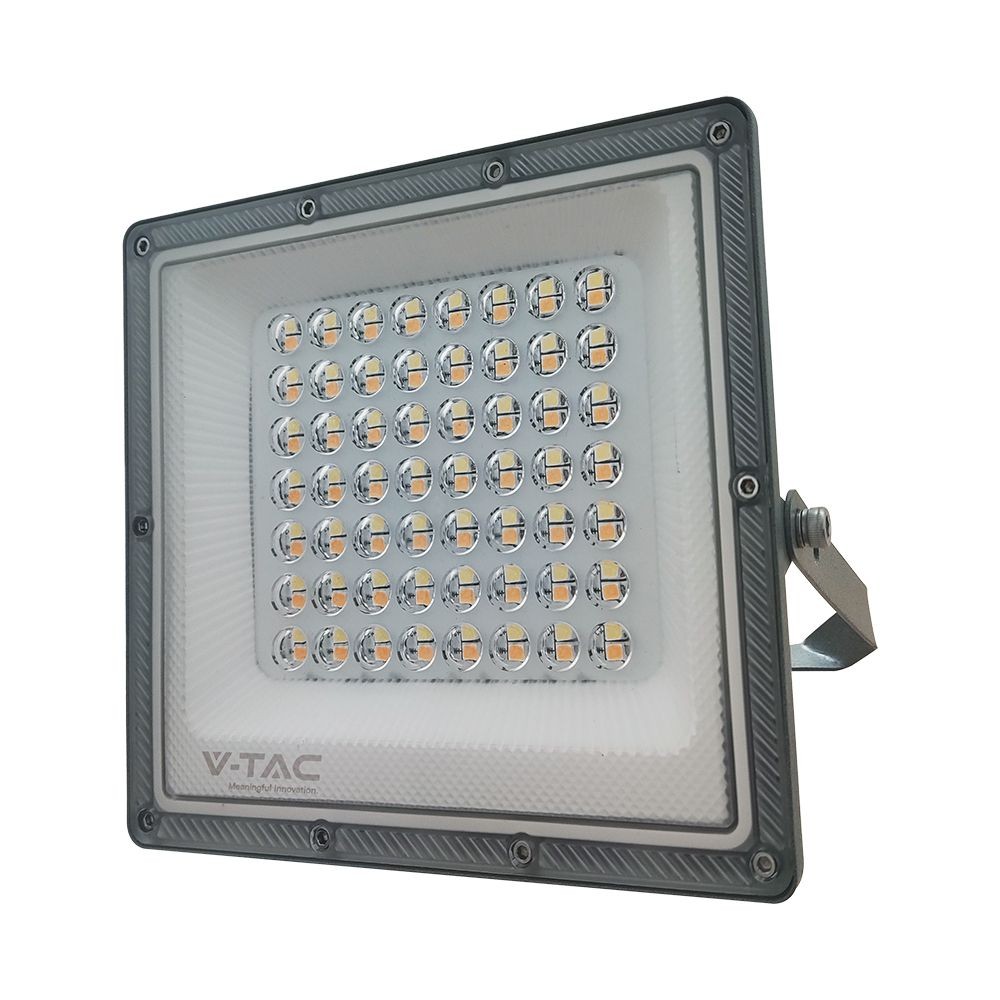50w Led Projektør Cct   Ip65, Grå Hus, 3 Lyskulører   Kulør : 3 I 1 fra V-tac