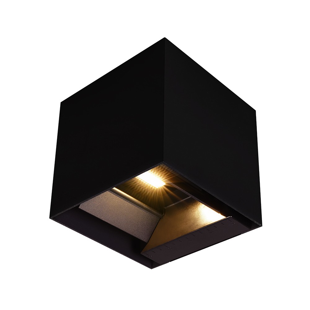 9w Solara Sort Led Væglampe Med Sensor   Solcelle, Ip65, 3 I 1 Cct, 800lm, Pir Sensor   Kulør : 3 I 1 fra V-tac
