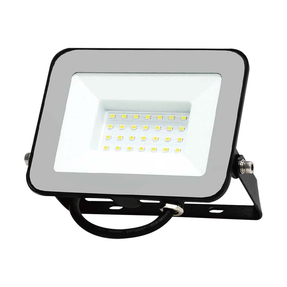 30w Led Projektør Med Samsung Led Chip 80lm W, Ip65, Sort, 4000k, Udendørs Indendørs Kulør : Neutral fra V-tac