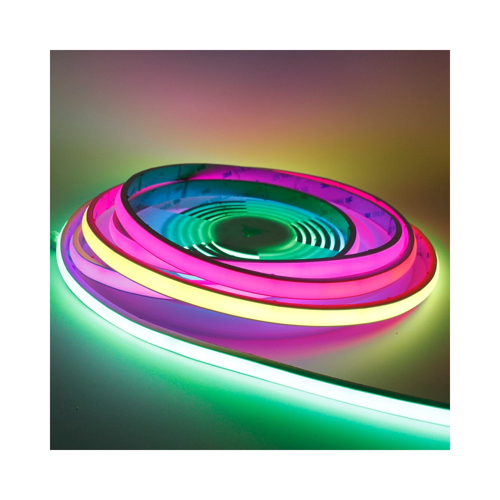 5m 21w M Neon Rgbic Cob Led Strip 24v Dc, Ip67, 720 Led Pr. Meter fra Ledlife