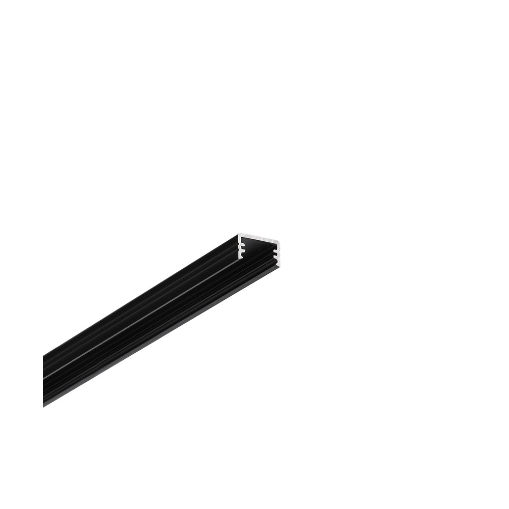 2m Aluprofil Slim8 Ac2 Z   Sort Anodiseret, Påbygning, Led Skinne fra Topmet