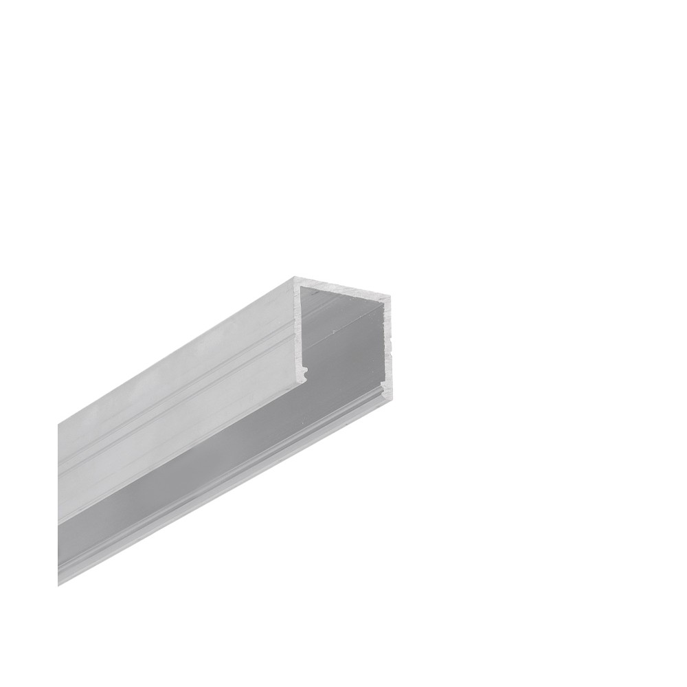 1m Aluprofil Smart16 Bc3 U4 Ubehandlet Aluminium, Påbygning, Led Skinne fra Topmet