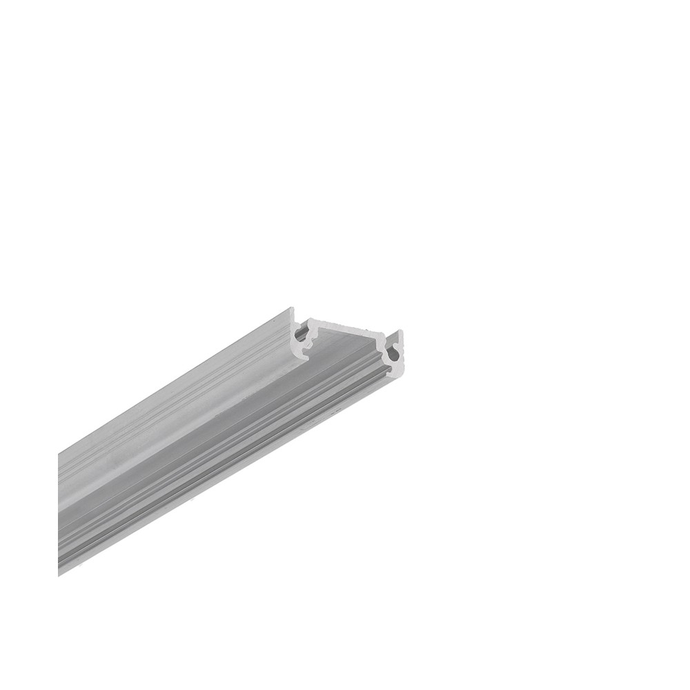 1m Aluprofil Surface10 Bc Ux Ubehandlet Aluminium, Påbygning, Led Skinne fra Topmet