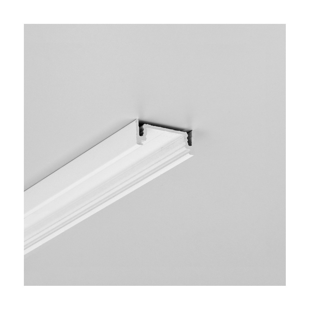 2m Aluprofil Surface14.v2 Ee7f Y Hvid Lakeret, Påbygning, Led Skinne fra Topmet