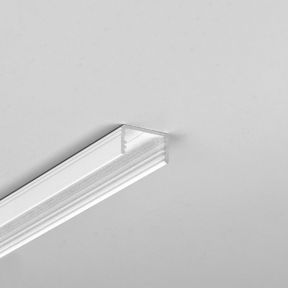 2m Aluprofil Uni14 Bc3 Y Hvid Lakeret, Påbygning, Led Skinne fra Topmet