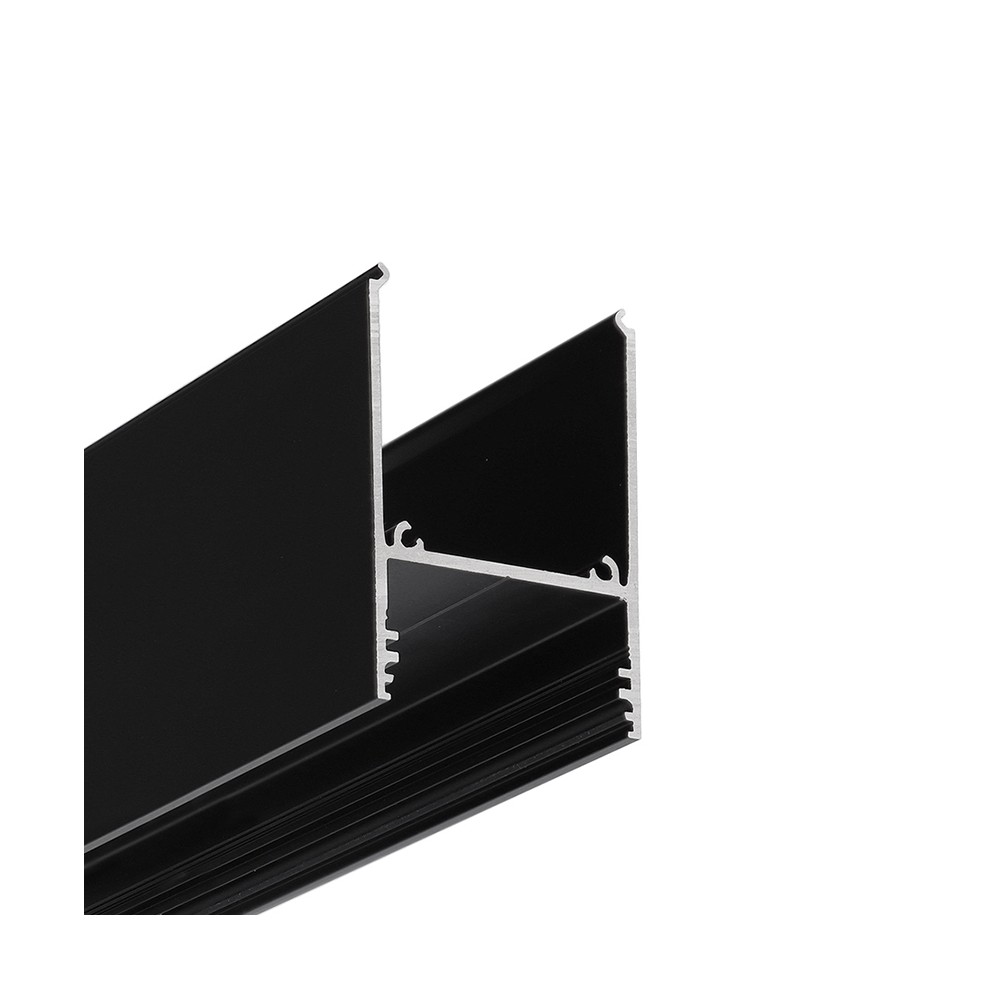 1m Aluprofil Combo30 01 Acde 9   Sort Anodiseret, Påbygning, Led Skinne fra Topmet