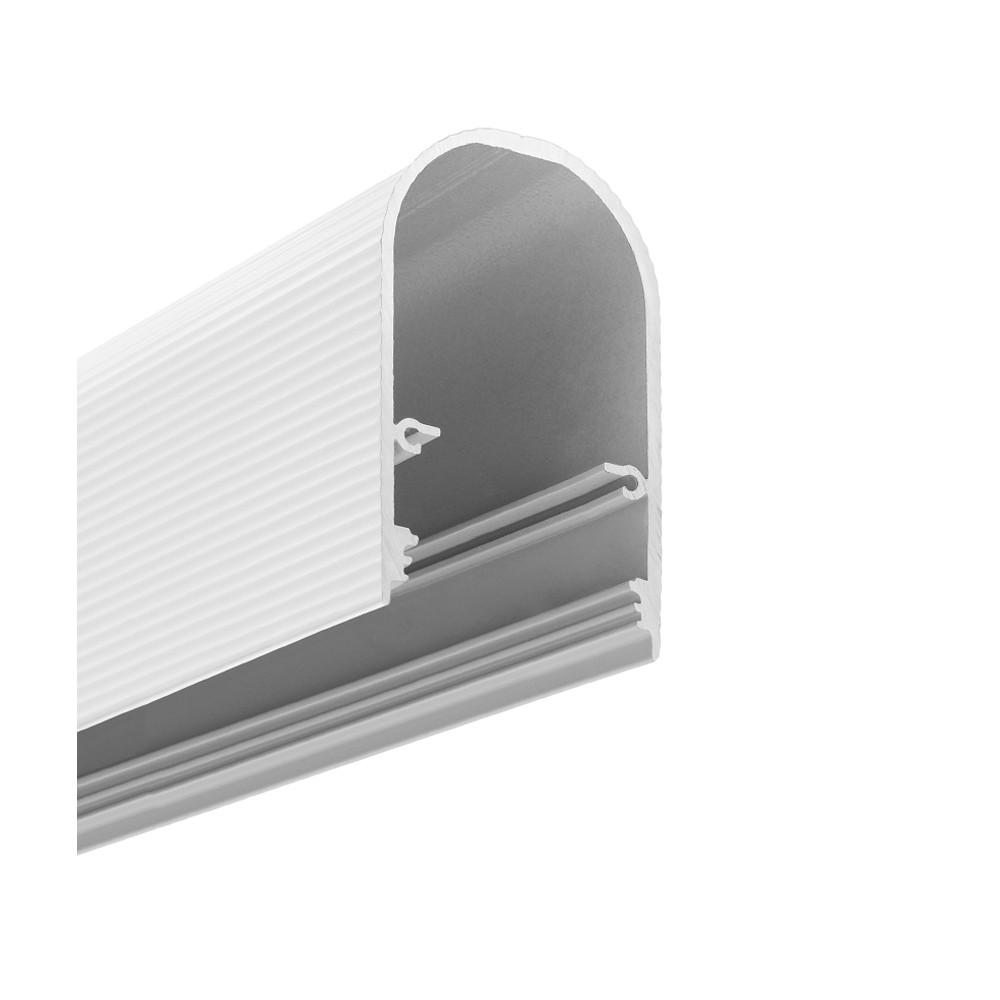 1m Aluprofil Nami23 Cd 9   Hvid Lakeret, Påbygning, Led Skinne fra Topmet