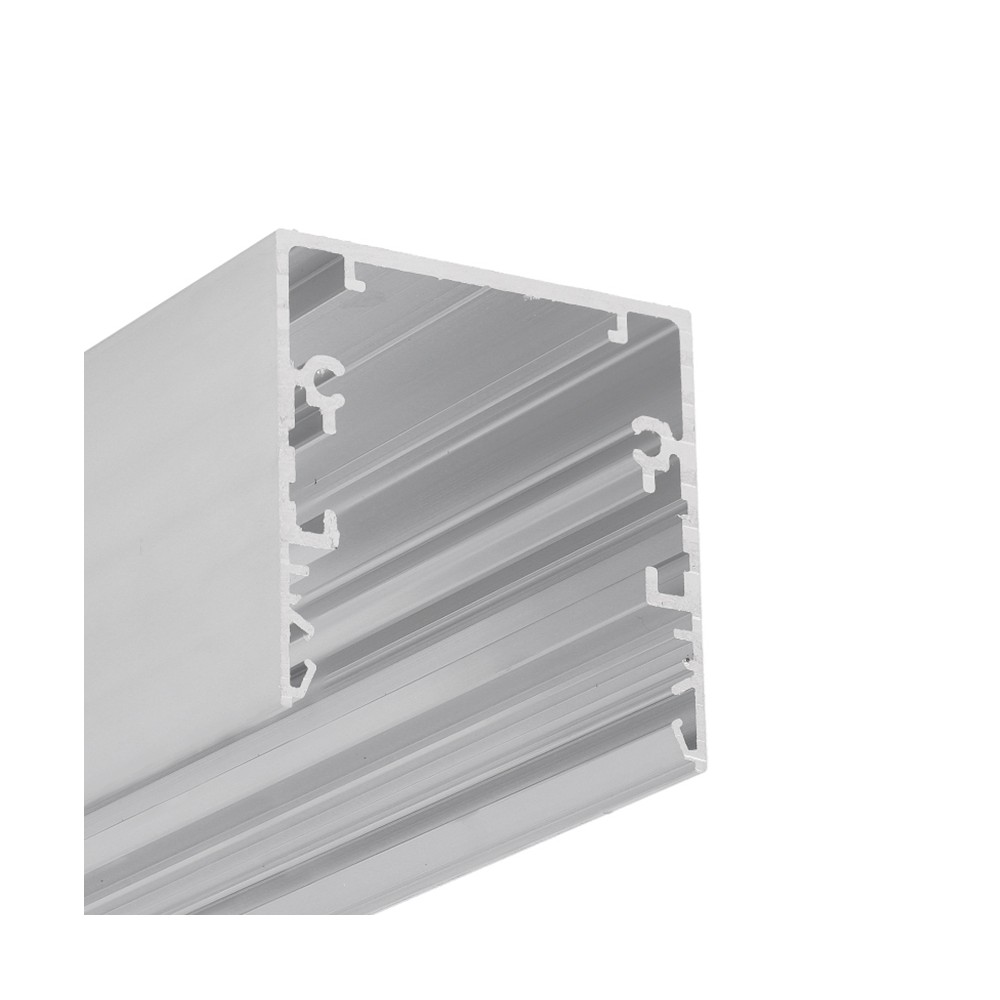 2m Aluprofil Phil53 C10 Ubehandlet Aluminium, Påbygning, Led Skinne fra Topmet