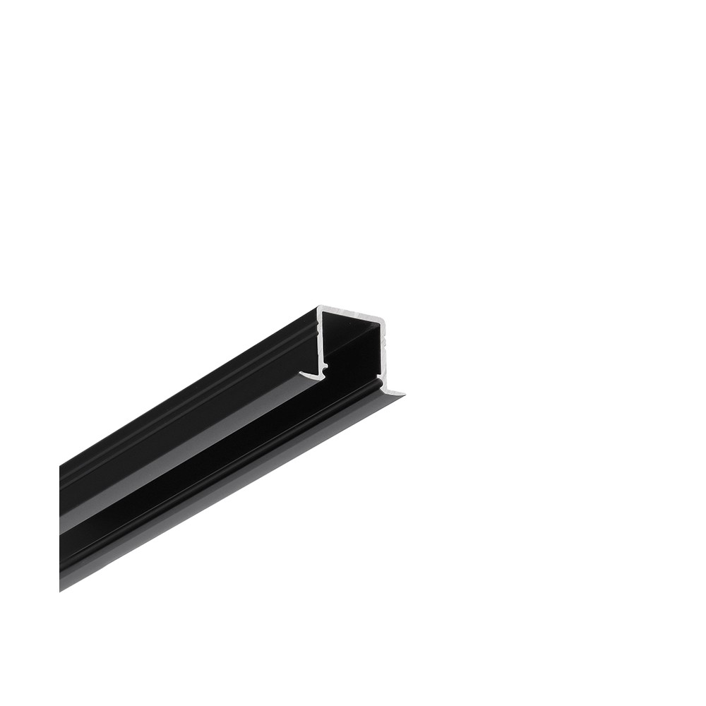 1m Aluprofil Smart In10 Ac2 Z   Sort Anodiseret, Indbygget, Led Skinne fra Topmet