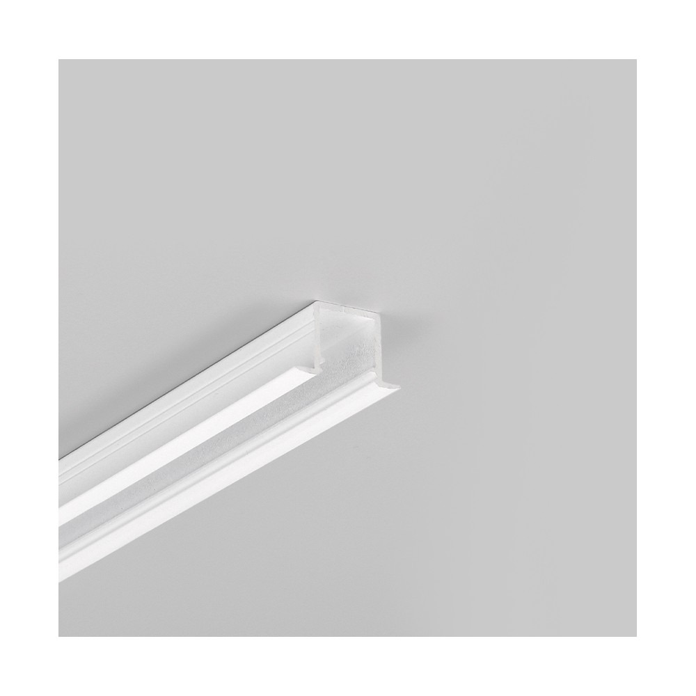 1m Aluprofil Smart In10 Ac2 Z   Hvid Lakeret, Indbygget, Led Skinne fra Topmet