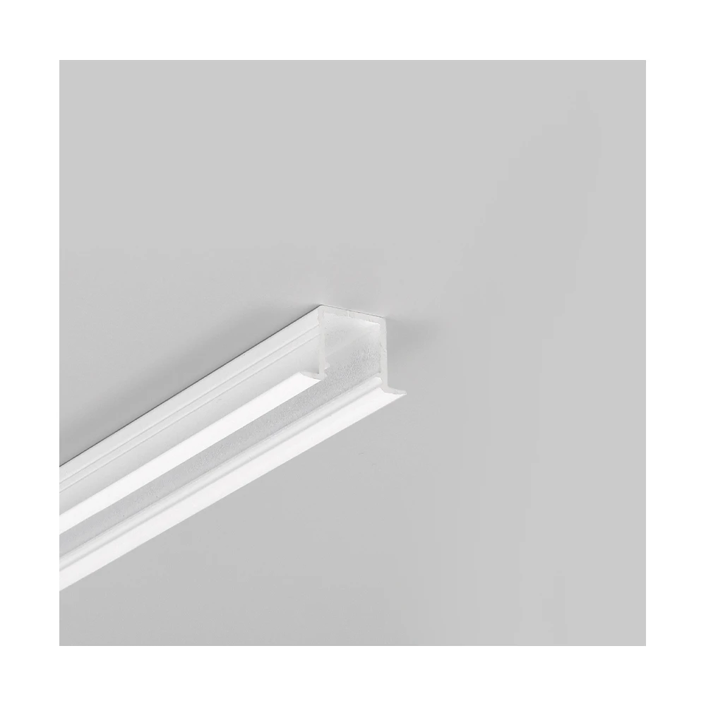 2m Aluprofil Smart In10 Ac2 Z Hvid Lakeret, Indbygget, Led Skinne fra Topmet