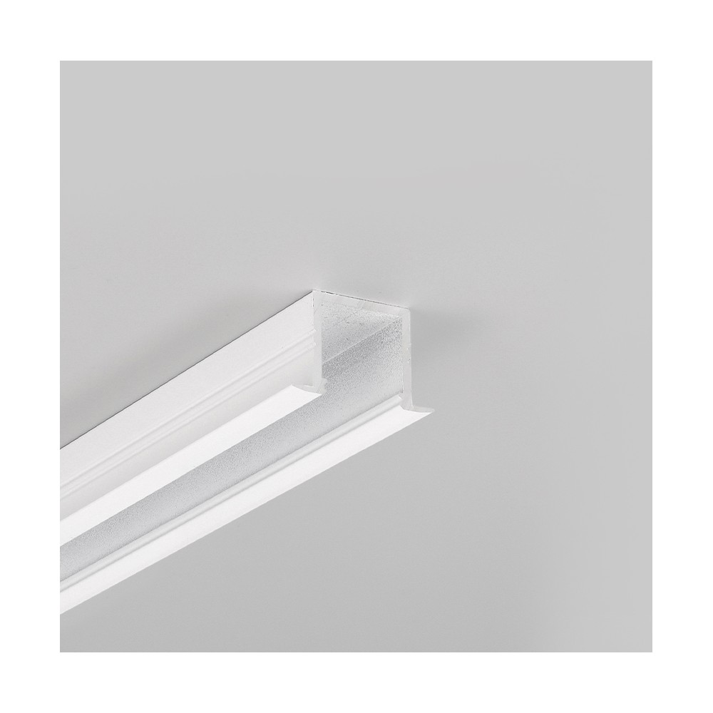 1m Aluprofil Smart In16 Bc3 U4   Hvid Lakeret, Indbygget, Led Skinne fra Topmet