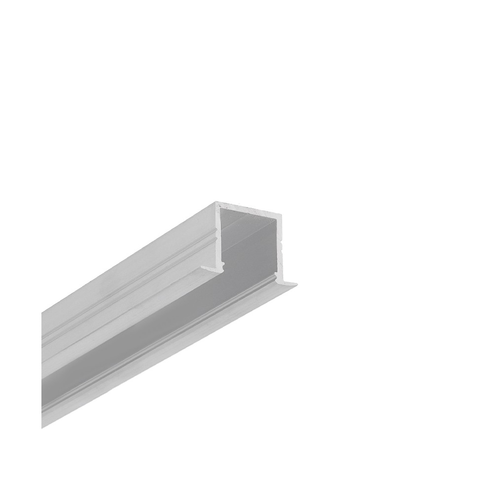 2m Aluprofil Smart In16 Bc3 U4 Ubehandlet Aluminium, Indbygget, Led Skinne fra Topmet
