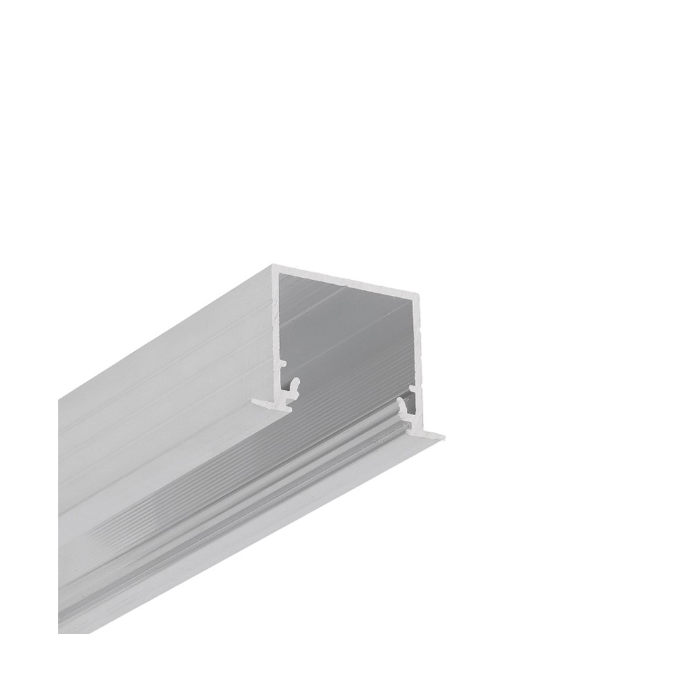 1m Aluprofil Linea In20 Ee7f U7 Ubehandlet Aluminium, Indbygget, Led Skinne fra Topmet