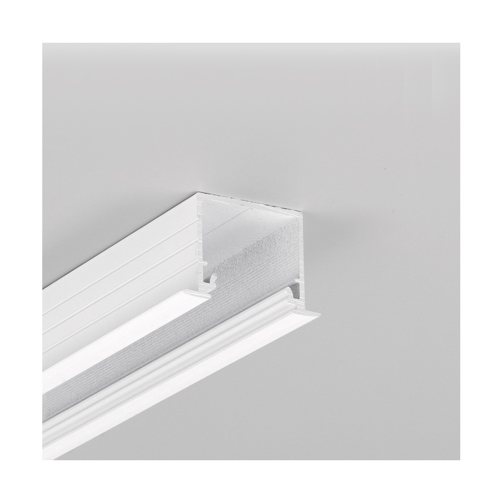 1m Aluprofil Linea In20 Ee7f U7   Hvid Lakeret, Indbygget, Led Skinne fra Topmet