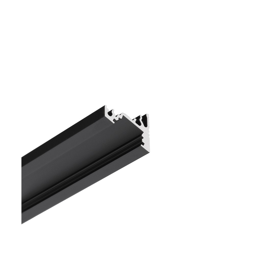 1m Aluprofil Corner10 Bc Ux   Sort Anodiseret, Hjørne, Led Skinne fra Topmet