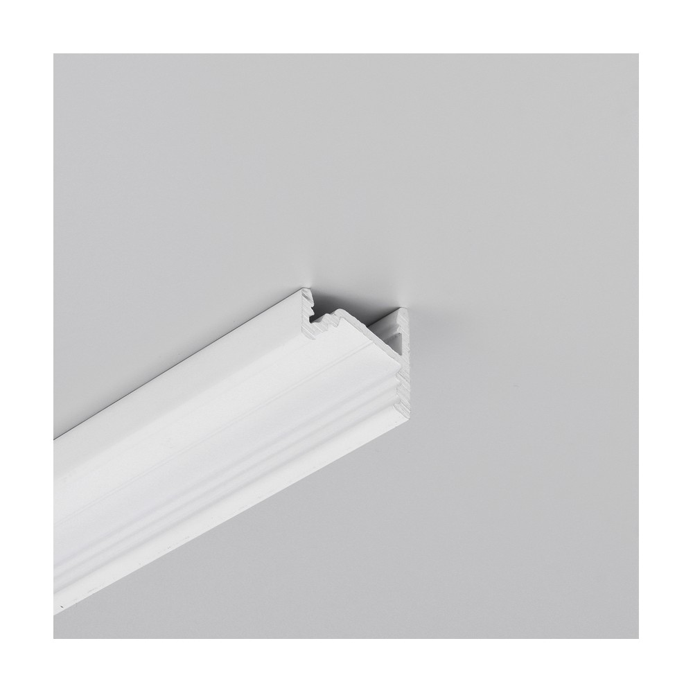 1m Aluprofil Corner10.v2 A1c U1   Hvid Lakeret, Hjørne, Led Skinne fra Topmet