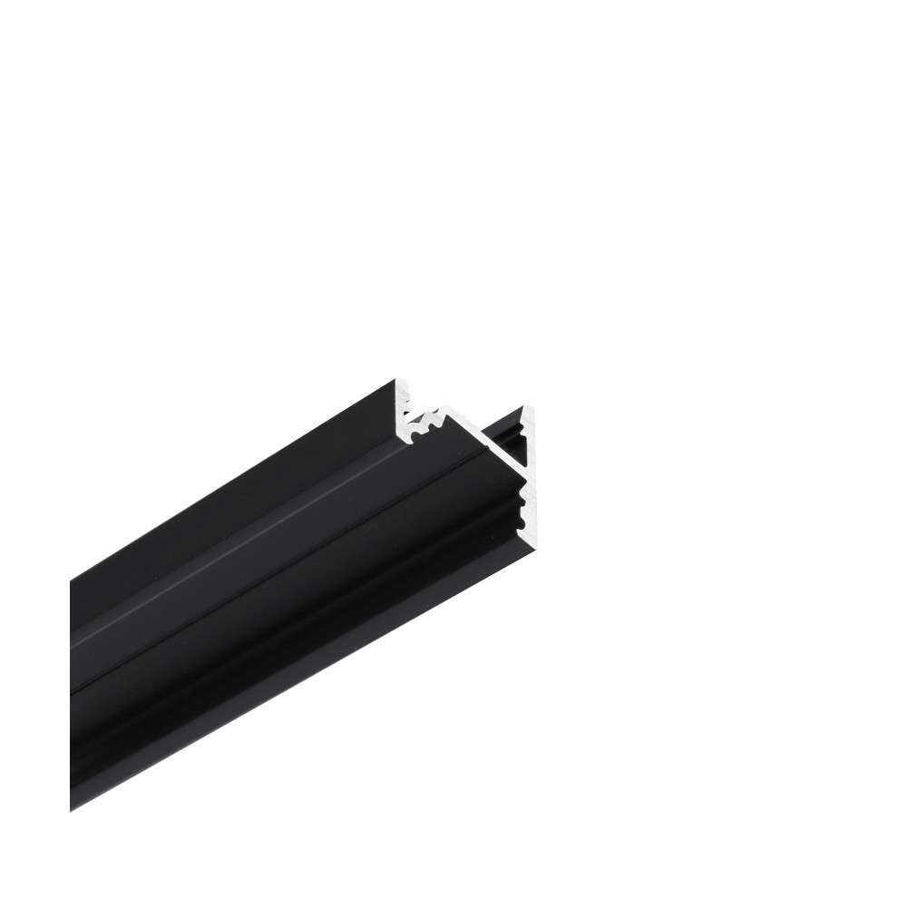 1m Aluprofil Corner10.v2 A1c U1   Sort Anodiseret, Hjørne, Led Skinne fra Topmet