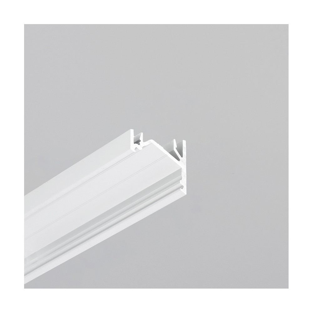2m Aluprofil Corner12.v2 Ef U   Hvid Lakeret, Hjørne, Led Skinne fra Topmet