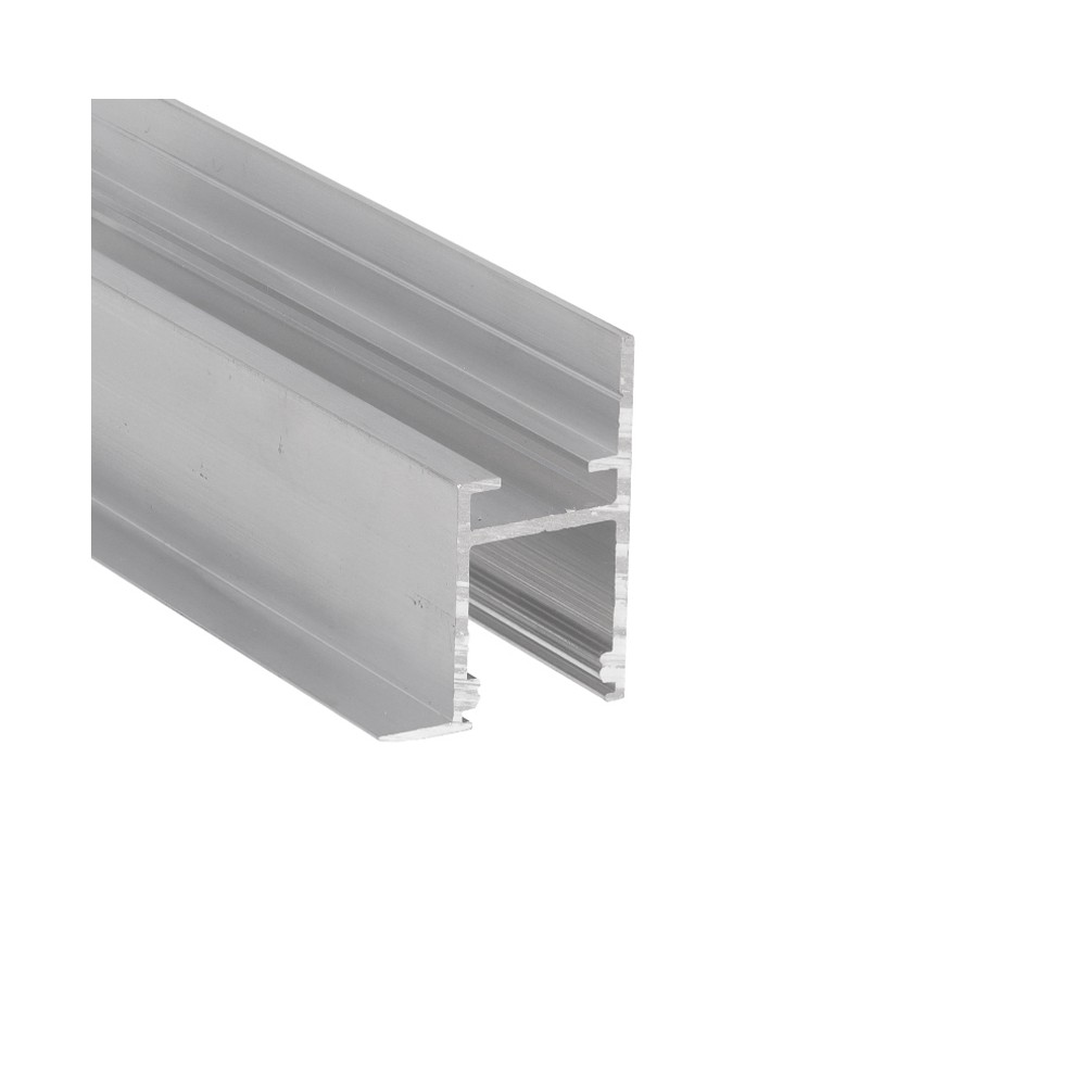 1m Aluprofil Frame14 Bc Q Ubehandlet Aluminium, Indspartling, Led Skinne fra Topmet