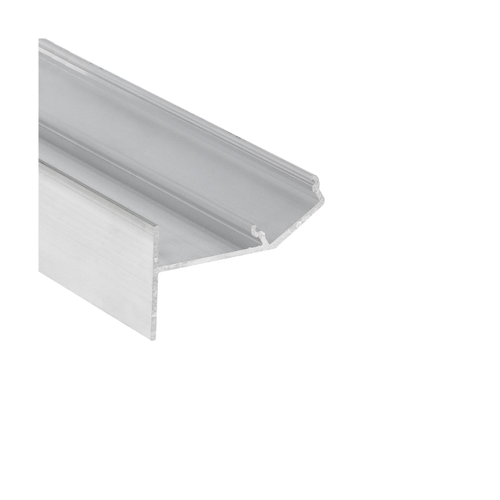2m Aluprofil Glow12 Up A1c Ubehandlet Aluminium, Indspartling, Led Skinne fra Topmet