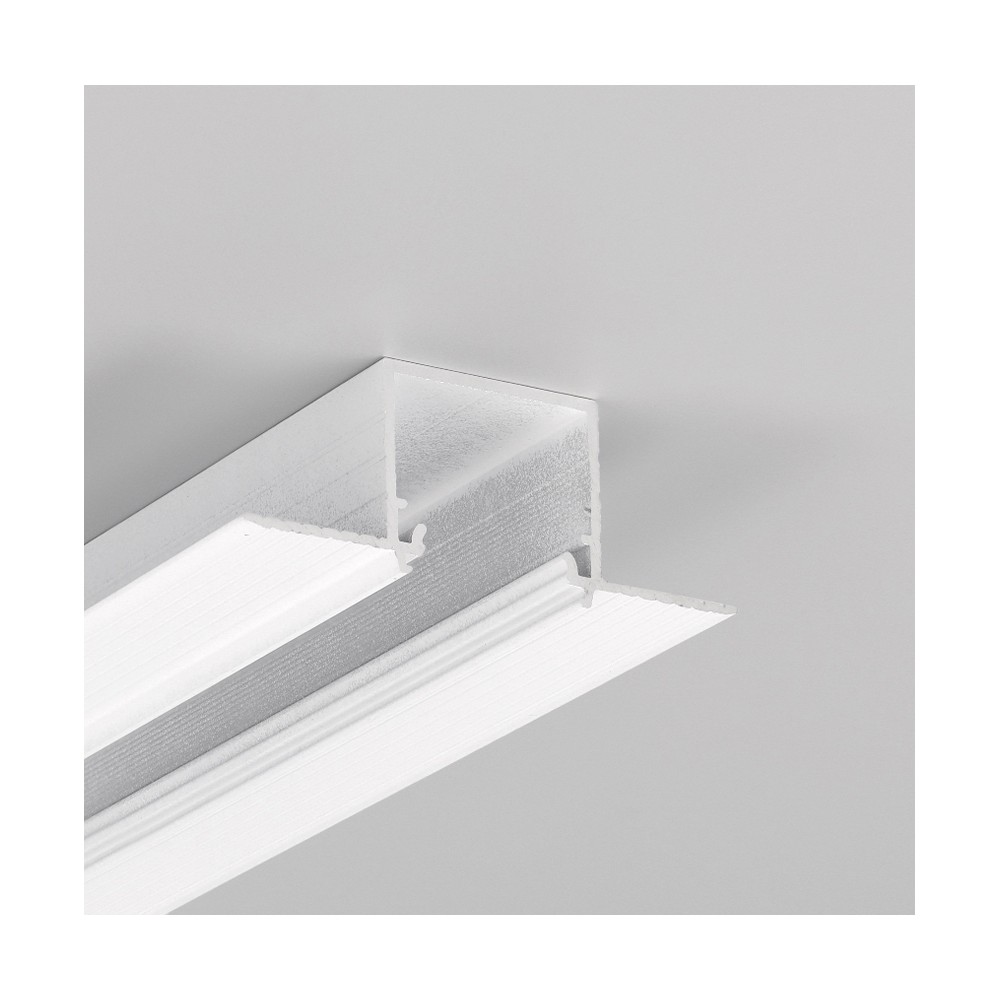 1m Aluprofil Linea In20 Trimless Ee7f   Hvid Lakeret, Indspartling, Led Skinne fra Topmet