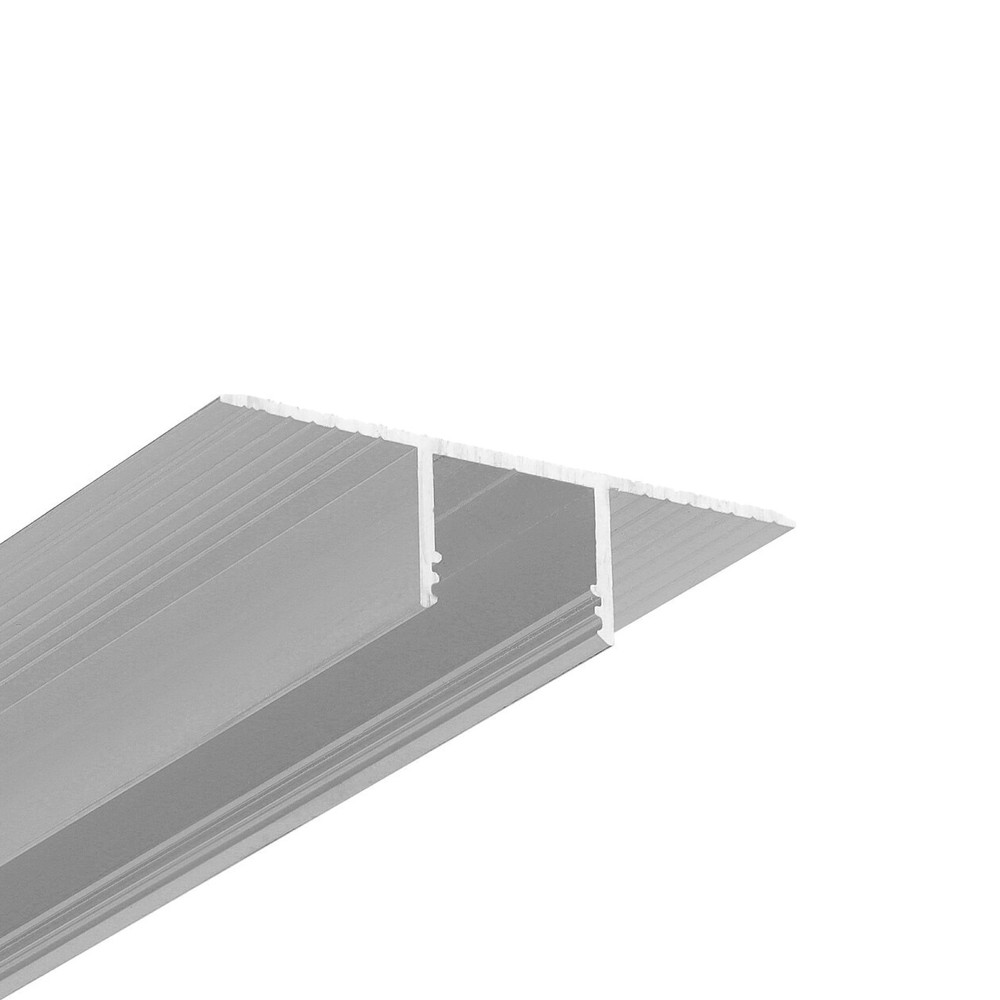 2m Aluprofil Plane14 In Bc3 Ubehandlet Aluminium, Indspartling, Led Skinne fra Topmet