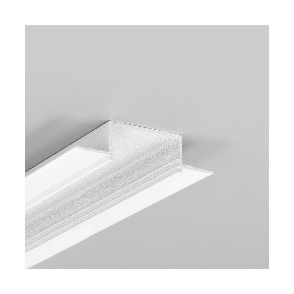 2m Aluprofil Vario30 04 Acde 9   Hvid Lakeret, Indspartling, Led Skinne fra Topmet