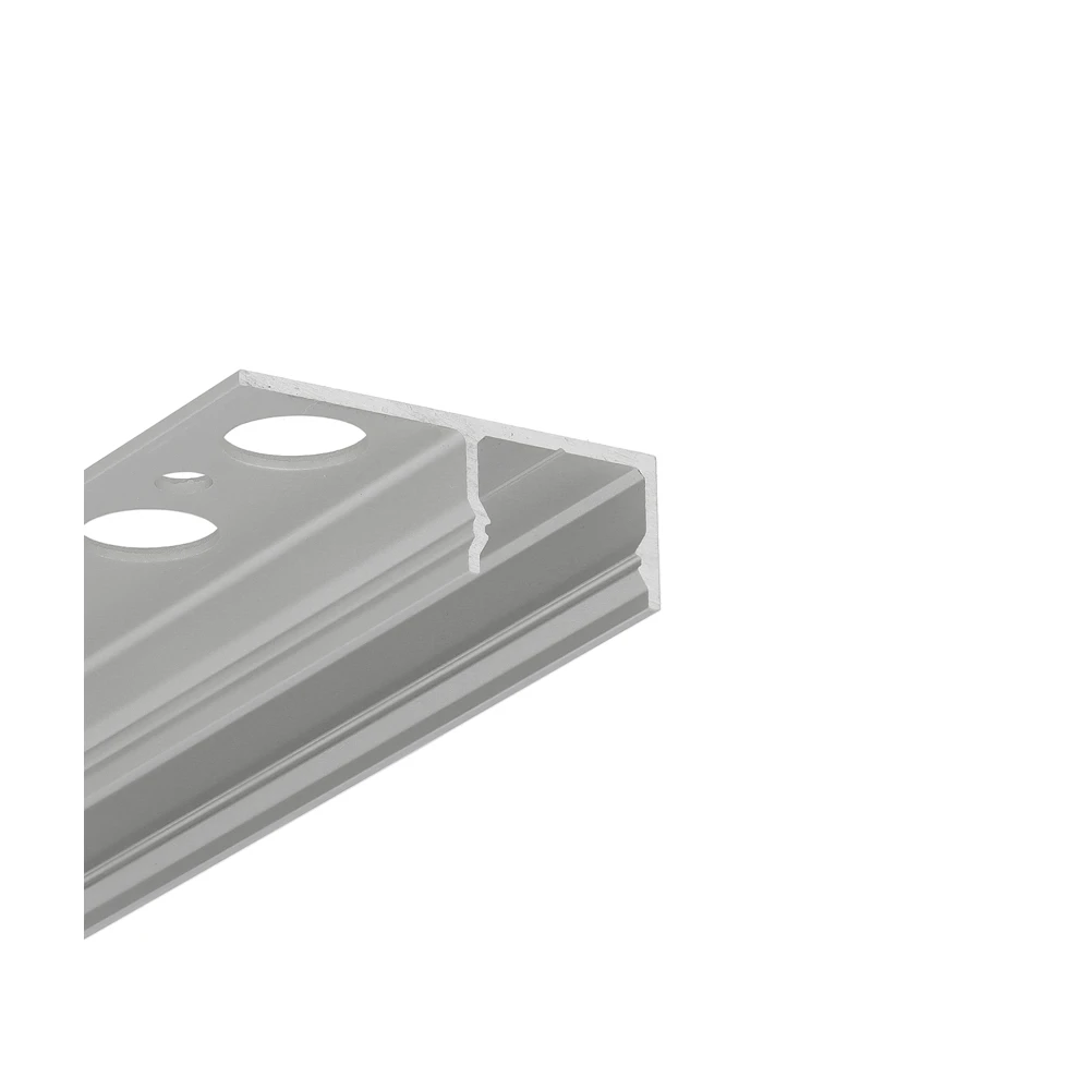 1m Aluprofil Uni Tile12 180deg C Plus Anodiseret, Fliser Klinker Profil, Led Skinne fra Topmet